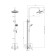 The shower mixer Decoroom DR21070, single -leaf, without spout, watering can, tropical shower, chrome 770450