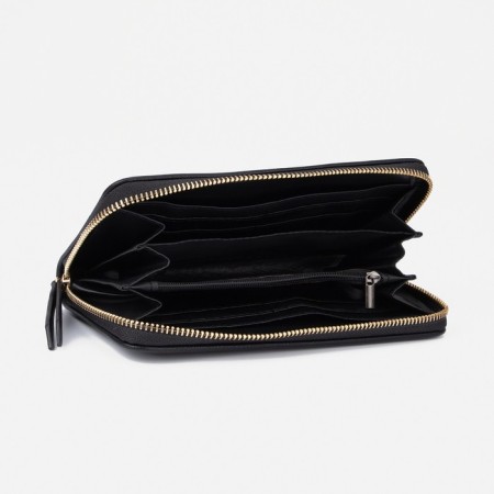 Women's wallet with lightning, black color-2