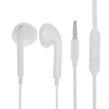 Maimi H30 headphones, wired, inserts, microphone, jack 3.5, 1.2 m, white