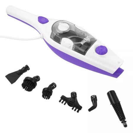 Steam mop KitFort KT-1050, 1500 W, 350 ml, cord 4.9 m, white-violet-2