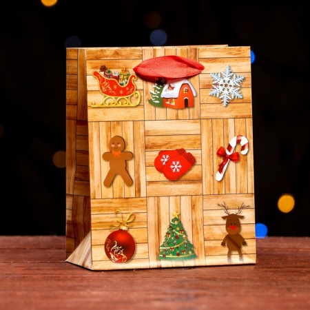 Laminated "New Year puzzle" 11.5 x 14.5 x 6 cm-2