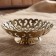 The dish "Geometric patterns" brass 15x15x5 cm