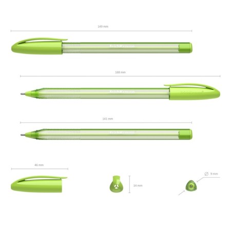 Ballic handle Erichkrause U-108 Spring Stick 1.0, Ultra Glide, Blue Ink color-3