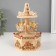 Souvenir musical mechanical tree "Carousel - Bear in the boat" 10x11.5x18.5 cm