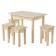 Wooden stool, 300 × 300 × 450 mm, a massif pine, without coating