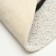2-in-1 rug for a bowl/toilet for animals "Bear", 30 x 30 cm, white