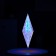 LED figure "Crystal" 15 × 45 × 15 cm, plastic, 220 V, glow of white