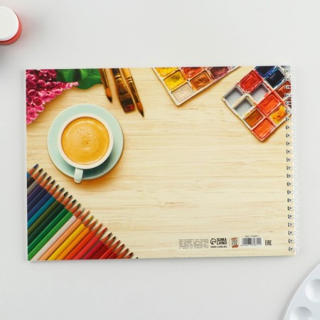 Album for drawing A4 32 sheets on the spring “September 1: Paints” cover 200 g/m2, paper 100 g/m2-3