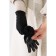 Gloves are female, dimensionless, without insulation, black color