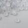 Glass 8/0 "Matte translucent. Gray" 10 g