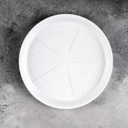 Patron for the pot, D = 18.8 cm, plastic, color marble-1