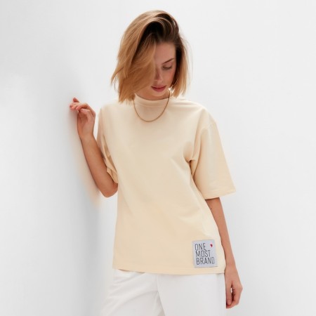 T -shirt Women's oversize Minaku: One Most Brand Milk color, size 48-2