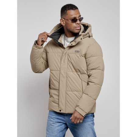 Male Winter jacket, size 58, beige color-7