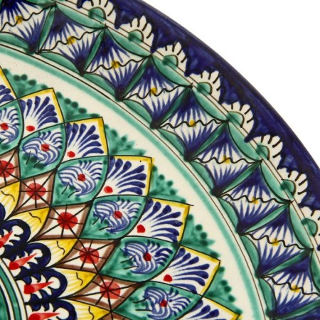 Largan Rishtan ceramics "Patterns", 36 cm, blue-2