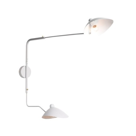 Wall lamp ST LUCE. SL305.501.02. SPRUZZO. 2x60 watts, e27, 18x75 cm, white color-5