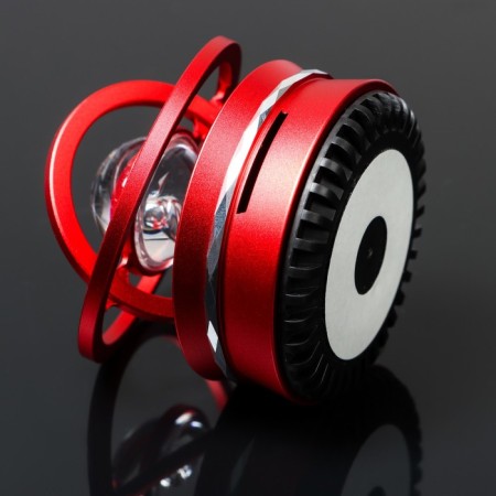 The accessory on the panel, gravitational rings, rotates from the sun, galaxy, red-3