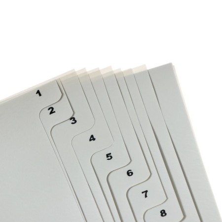 A set of A4 Office-2000 sheets, digital 1-31, gray, plastic 120 μm-2