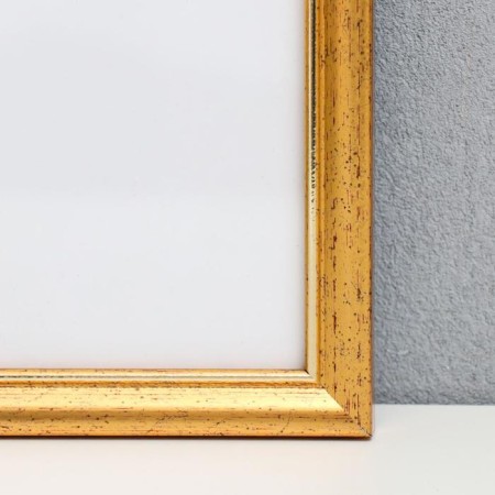 Photo frame plastic 25x35 cm, aged gold (plastic screen)-1