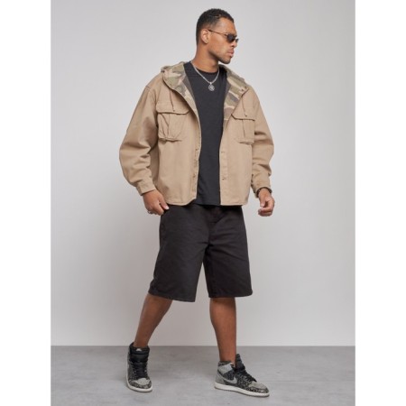 Jeaning jacket men's, size 48, beige color-2