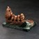 Souvenir "Owls on a log", 8x12x7 cm, coil, gypsum