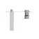 Cersanit Moduo shell mixer, built -in, single -leaf, chrome