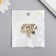 Decor for creativity metal, rhinestones "Little Princess" gold 1.5x2.4 cm