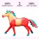 Figure "World of Fantasy: Fairytale red-yellow horse"