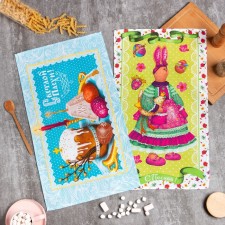 A set of kitchen towels of the “Light Easter” of 35x60cm-2 pcs
