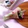 Set for decoration: Topper "Happy Birthday" 1 pc, a ring for napkins 1 pc, mix
