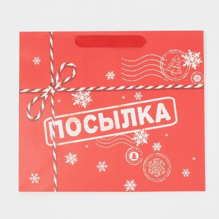 Laminated horizontal “Parcel for you”, MS 18 x 23 x 10 cm, New Year-5