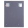 Mirror, wall -mounted, with sandblasting graphics, with a shelf, 70x52 cm