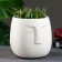Pot "Mr. Twix" 15x15x15cm, white