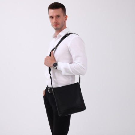 Male bag, black color-6