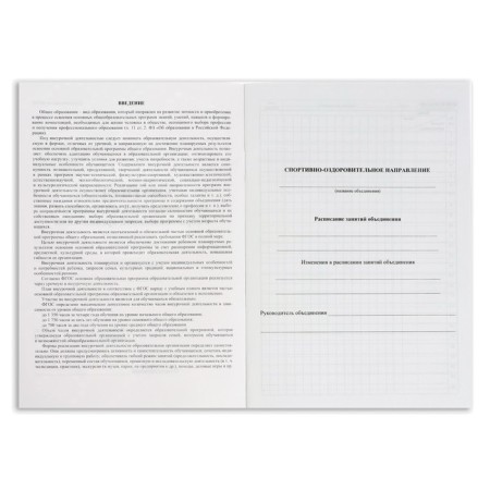 Journal of extracurricular activities in the A4 educational organization, 32 sheets-2