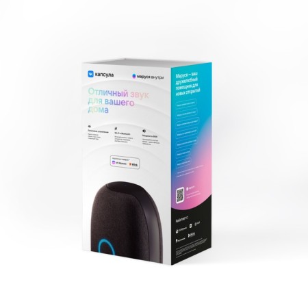 Smart column VK capsule (MRC01BL), voice assistant Maroussia, 30 W, Wi-Fi, BT 5.0, black-12