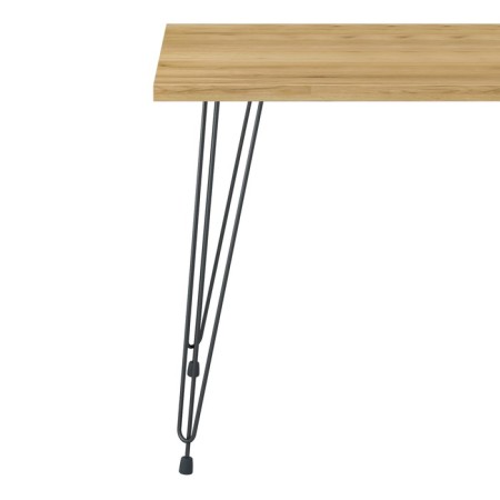 Dining table loverpool 110x60x75 cm, oak craf gold, black-5