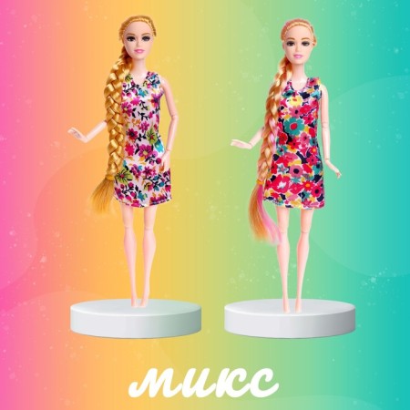 Sharnic model “Tina” doll in a dress, with accessories, mix-3