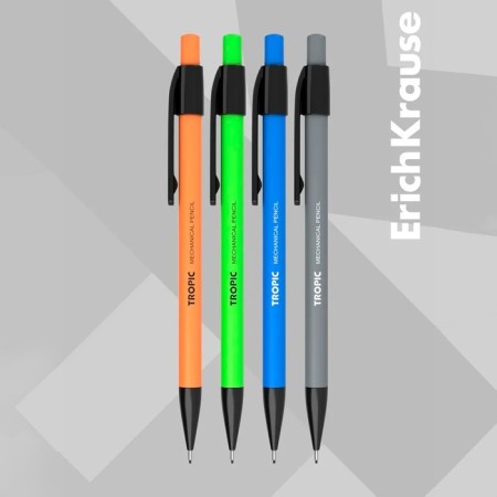 Mechanical pencil Erichkrause "Delta", NV, Grifel D = 0.5 mm, three -sided, in the box, mix-2