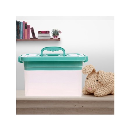 Storage container with a lid and liner 6.5 l, the color of dusty blue-4
