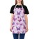 Apron kitchen with a photo print "Pattern with butterflies", adjustable, size OS