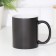 Sublimation mug, chameleon, ceramic with a logo, black color, volume 320 ml