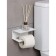 Loft toilet paper holder, 160 × 110 × 85 mm, white color