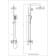 Shower system Rush Nevis NE1735-40, tropical shower, hand watering can, chrome