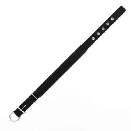 Collar "comfort" combined (polyester, artificial leather), 58 x 3 cm, Osh 45-52 cm, black 60-2