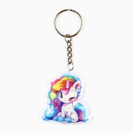Keychain for keys with the flashlight "Unicorn", 4.5 x 10.1 cm