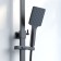 Shower mixer IDDIS BILD BILBL1Fi06, 350x200x1400 mm, with the upper shower, black