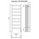 Terminus heated towel rail "Aurora" P8, 300x850 mm, right, chrome