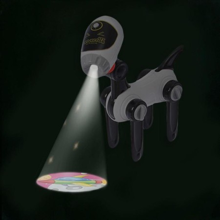 Projector-lamp "Space Dog", 4 slides, 32 pictures, 8 felt-tip pens, in a package-1