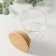 Bank for candles glass with a cylinder lid is a transparent 200 ml 6.5x6.5x8 cm
