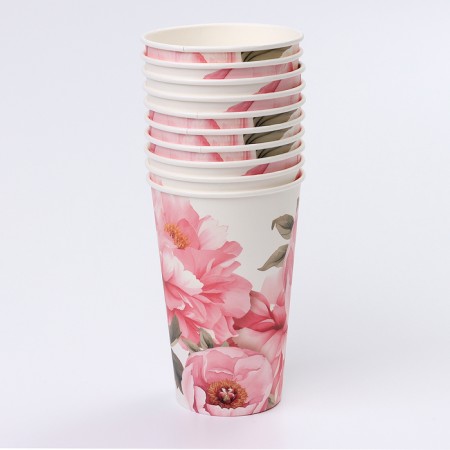 A one -time paper glass for pionic coffee, 400 ml-2